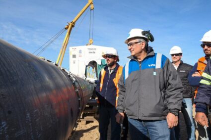 Se concretó la primera soldadura del “Vaca Muerta Oleoducto Sur”